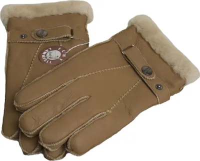 Produktbild von Finger Handschuhe Nappaleder gefüttert echtes Lammfell HDS-FING2 Beige M