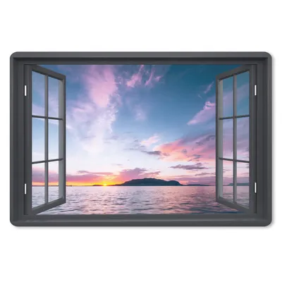Produktbild von MuchoWow® Mauspad Mousepad Mit Blick auf - Meer - Sonnenuntergang 27x18 cm - Mousepads - Maus Mat - Pad - Mausunterlage - Büroartikel - Desk Matten