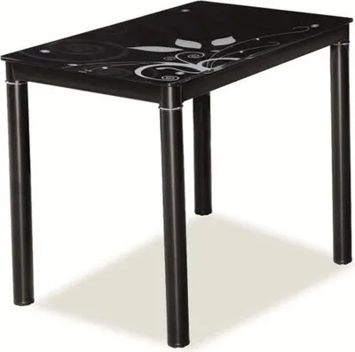 Image de Table de salle à manger / table de cuisine Damar 80 x 60 x 75 cm, couleur au choix, ornements