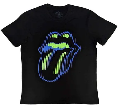 Obrázok produktu pre The Rolling Stones Distorted Tongue (Back Print) Black M Tričko