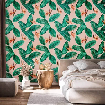 Produktbild von Vlies Fototapete - Peace of Wild Bushes - Third Variant 150x105 cm Blätter b-C-10069-a-c