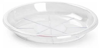 Produktbild von Plasticforte Pflanztopf unter Untersetzer / Auffangschale - transparent - Ø 16 cm - Kunststoff