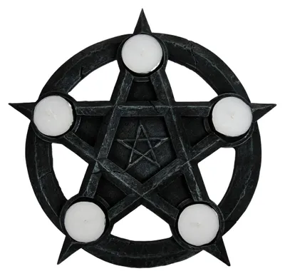 Image de Pentagramme Porte-bougies à chauffe-plat