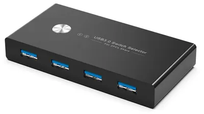 Imagen del producto de Conmutador KVM USB 3.0 de 4 puertos para 2 ordenadores