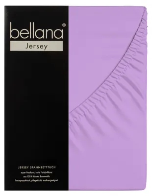 Produktbild von Bellana Jersey Spannbetttuch 180-200 x 200 cm lavendel 120g/m², 100% Baumwolle