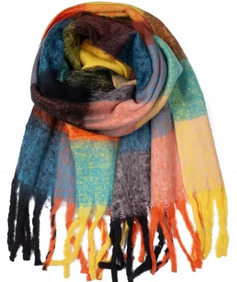 Produktbild von Agrafka Damen Schal 16605-0 warm kariert kuschelig