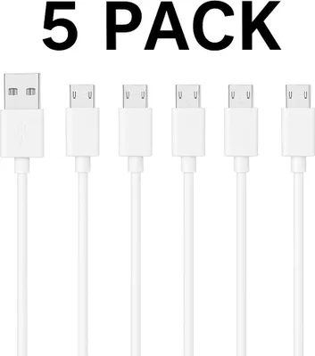 Produktbild von Micro-USB Ladekabel – Schnelllade- & Datenkabel, robust und flexibel – 5 Pack