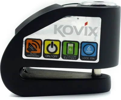 Immagine prodotto di Disco freno Kovix con chiusura ad allarme KD6 6 mm , nero