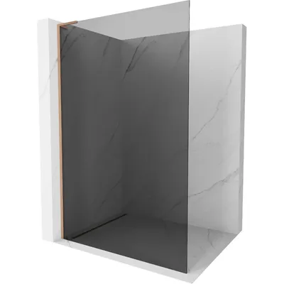 Produktbild von Mexen Kioto L Walk-in Duschwand 70 x 200 cm, grafit, gebürstetes Kupfer - 800-070-103-65-40