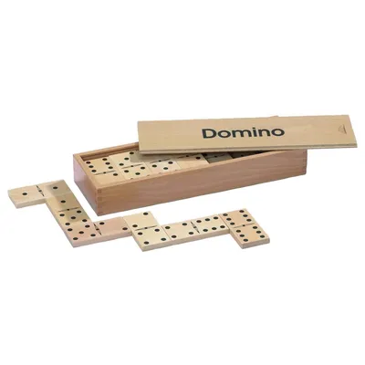 Produktbild von Domino Legespiel für 2-4 Spieler ab 8 Jahren mit Holzbox