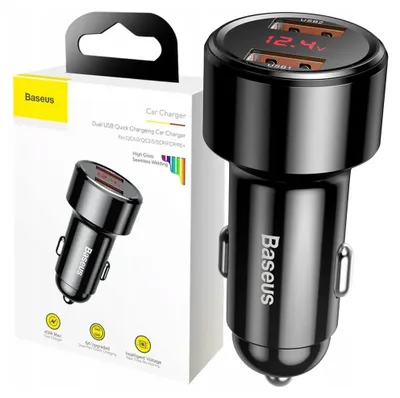 Obrázok produktu pre Baseus CCMLC20A-01, Auto, USB, 20 V, Čierna