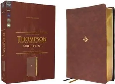 Produktbild von Nkjv, Thompson Chain-Reference Bible, Large Print, Leathersoft, Brown, Red Letter, Comfort Print
