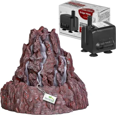 Obrázek produktu pro Terrario Vulkanová fontána – Fontána do terária s pumpou Terrario