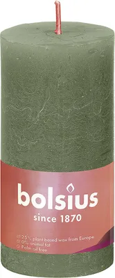Immagine prodotto di Candela a colonna Bolsius Rustik fresh olive 100/50mm
