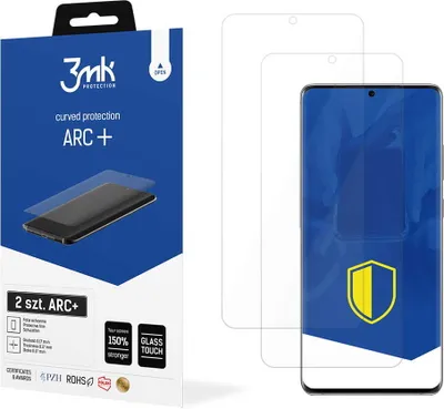 Produktbild von 3mk Display Schutzfolie ARC+ für Samsung Galaxy S20 5G  0,17mm Self-Heal (2 Stück)