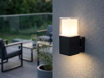 Produktbild von Smartwares OOL-50015, Wandbeleuchtung für den Außenbereich, Schwarz, Weiß, Aluminium, IP44, Garten, SMD-LED-Modul
