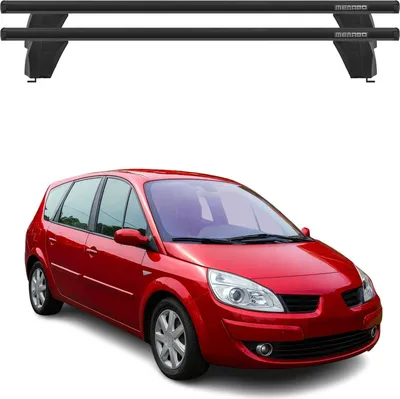 Produktbild von Menabo Dachträger für Renault Grand Scenic mk2 2003-2009 75kg Alu Schwarz 2x