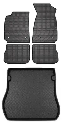 Immagine prodotto di Tappetini gomma SolidPRO + bagagliaio per Audi A4 B5 1995-1999 5 pezzi