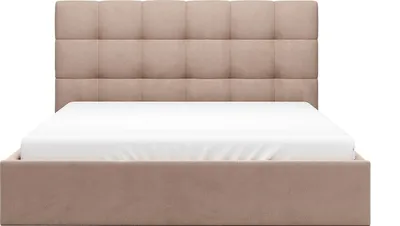 Produktbild von Bett mit Bettkasten - 200 x 200 cm - Samt - Beige - MIRDAL von Pascal Morabito