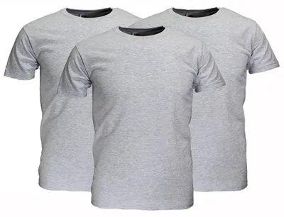 Immagine prodotto di Magliette in cotone Fruit Of The Loom, confezione da 3, grigio melange - XL