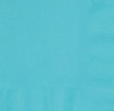 Produktbild von türkise 2-lagige Servietten 25x25 cm, 20 Stück