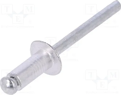 Image de 1 x Rivet en aluminium, diamètre du rivet : 4,8 mm, 50 pièces. Référence : 70500. Longueur du rivet : 12,7 mm
