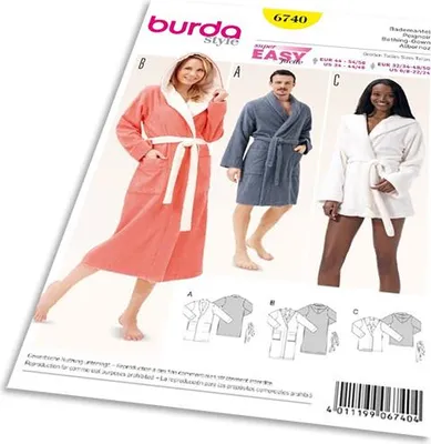 Obrázok produktu pre Strih Burda 6740 - župan