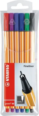 Produktbild von Fineliner point 88 Etui mit 6 Stiften Packung mit 10 Stück