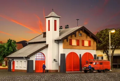 Produktbild von Kibri 39214 - H0 Feuerwehr mit Dorfgemeinschaftshaus  - Neu