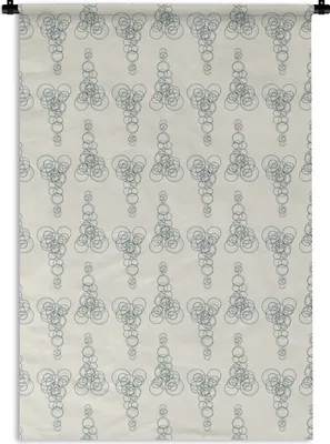 Produktbild von MuchoWow® Wandteppich Wandbehang Kreis - Muster - Abstrakt 120x180 cm Tapisserie Dekoration Wandtuch - Schlafzimmer - Dekorationen für das Haus