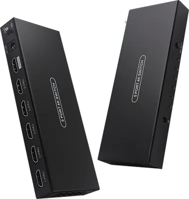 Obrázok produktu pre Prepínač rozhrania HDMI 5 vstupov a 1 výstup, podpora rozhrania HDMI 2.0, 4K pri 60 Hz, HDR