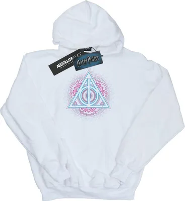 Produktbild von Harry Potter - "Deathly Hallows" Kapuzenpullover für Herren BI11882 (L) (Weiß)