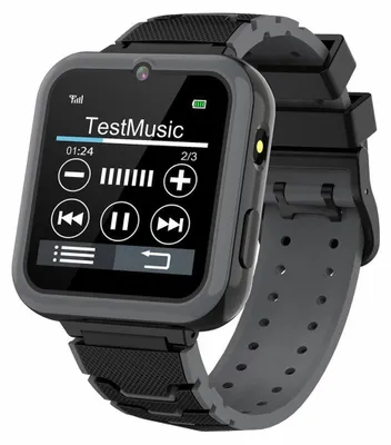 Produktbild von 450mAh Kinder Smart Uhr Telefon,mit Kamera,Unterstützt Micro,SIM Smartwatch, Schwarz