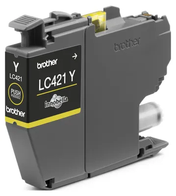 Produktbild von Brother LC-421Y, Gelb, 1 Stück(e), 200 Seiten, Einzelpackung