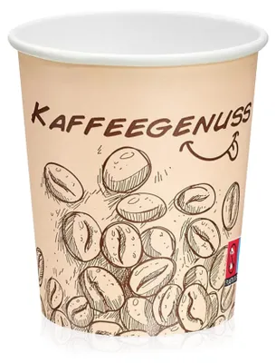 Produktbild von Pappbecher 200ml Hellbraun 1000 Stück Einweg Kaffeebecher Coffee to go | Kaffeebecher 200ml | 8oz | Pappbecher hellbraun | Heißgetränkebecher