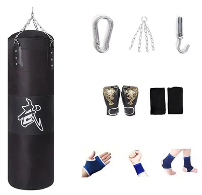 Produktbild von Boxsack - Ungefüllter Hängender Boxsack für das Training zu Hause - 100 cm für Kickboxen