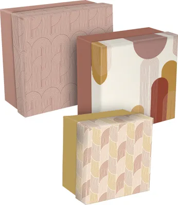 Produktbild von Clairefontaine 2x 3er Set quadratische Schachtelbox 116080C