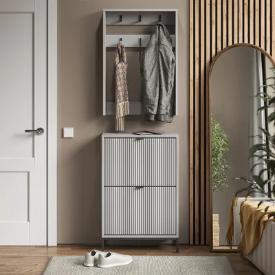 Zdjęcie produktu dla Vicco Szafa Eliza, 60 x 92 cm Zestaw, 2 części, Szary