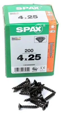 Obrázek produktu pro SPAX BLAX, Šroub, Ocel, Dřevo, Plochý, Obecné, Zápustná hlava