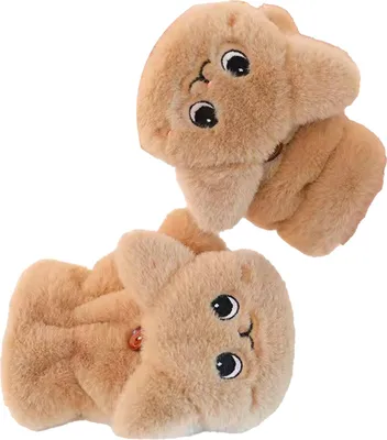Produktbild von Winterliche, flauschige Damenhandschuhe mit Cartoon-Motiv, warm und niedlich, dick gefüttert, für drinnen und draußen, zum Sport und Autofahren.