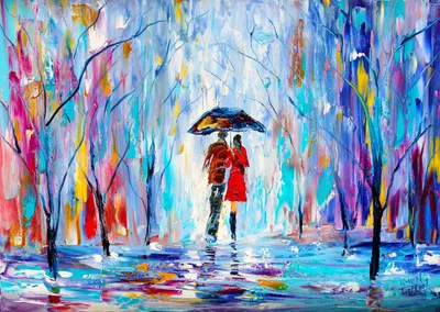 Productafbeelding van ENJOY Puzzel: Liefde in de Regen, 1000 stukjes