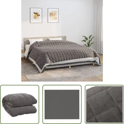 Produktbild von The Living Store Gewichtsdecke Grau 220x260 cm 15 kg Stoff