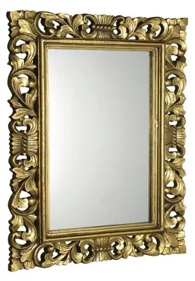 Produktbild von Sapho SCULE Rahmenspiegel, 70x100cm, Gold