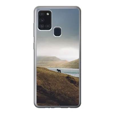 Produktbild von MuchoWow® Handyhülle Schutzhülle Hülle für Samsung Galaxy A21s Pferd - Berg - Landschaft Silikon Softcase Handy Hülle - Hartschale