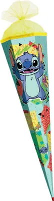 Produktbild von Roth Schultüte Disney Stitch 85 cm eckig mit Tüllverschluss