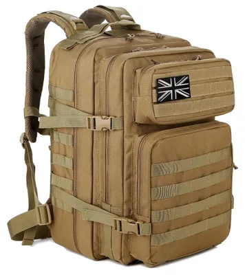 Produktbild von Taktischer Militärrucksack - 45 Liter - Tarnmuster - Für Wandern und Jagd