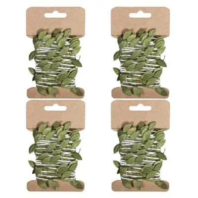 Produktbild von 4 x 2 m grüne Blattgirlanden aus Papier