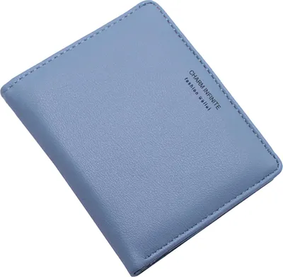 Produktbild von Damen-Geldbörse aus Leder mit RFID-Schutz, kompakt, zweifach faltbar, mit Reißverschluss, Münzfach und Ausweisfenster