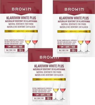 Produktbild von 3 x Klarowin White Plus Klärmittel 8 g Weinklärmittel Schönungsmittel für Weißweine