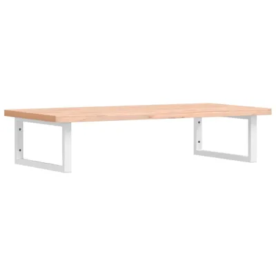 Produktbild von vidaXL Waschbeckenregal Wandmontage Stahl und Massivholz Buche